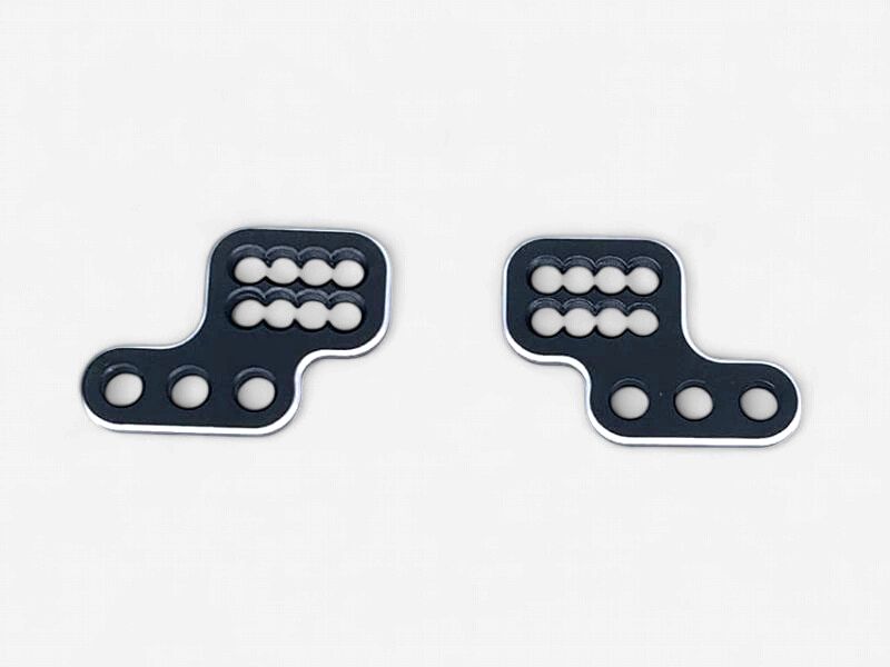 Square 5mm Pitch Bracket, Offset 2 (Black) SGX-76BK
