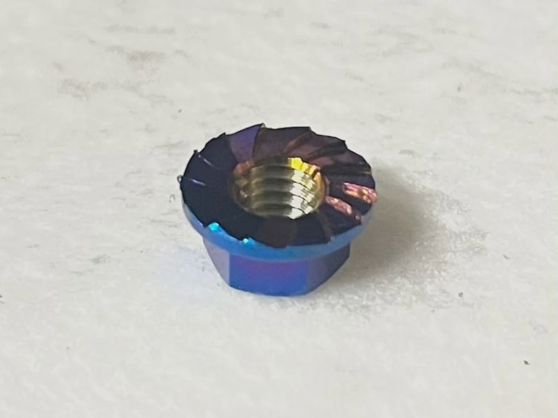 Titanium Serrated Wheel Nut for M4 (4 pieces) [RC926]