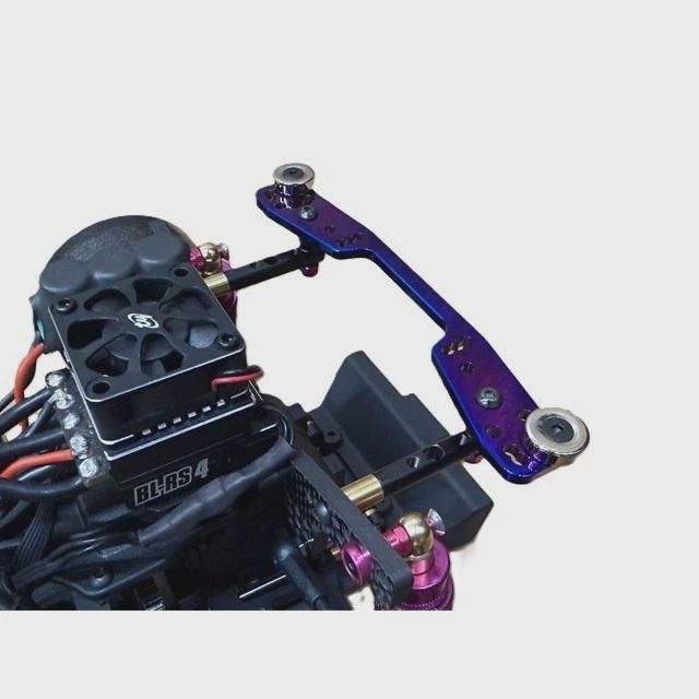 Titanium Rear Body Mount Burned Blue for Reve D RDX Yokomo SD Drift