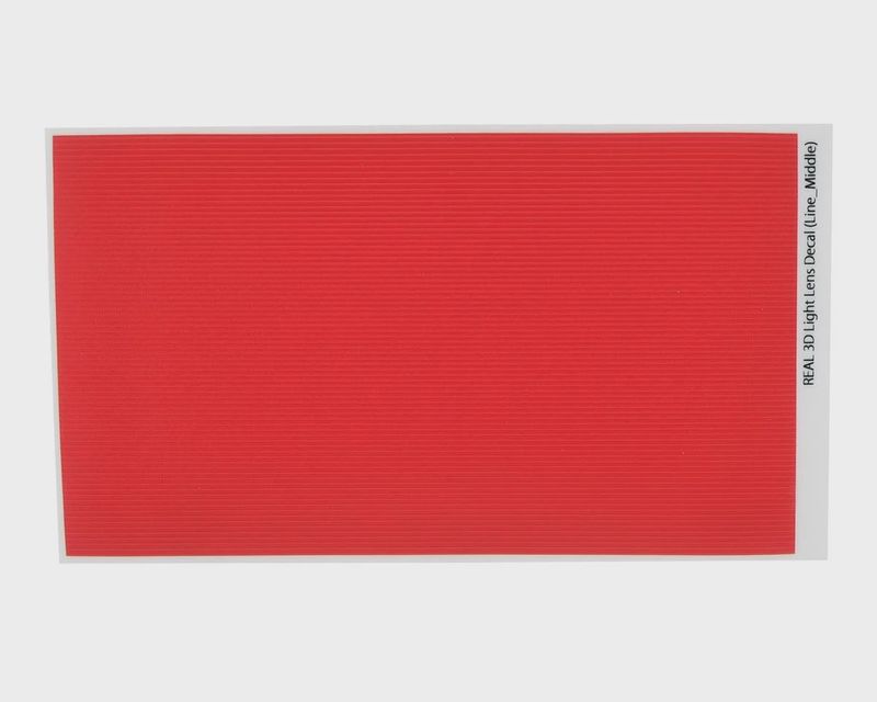 WRAP-UP NEXT REAL 3D Light Lens Decal Red 130x75mm Line-Middle