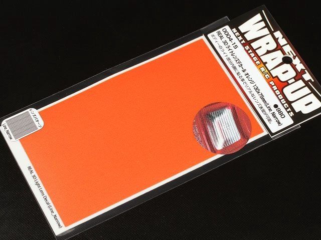 Wrap Up Next REAL 3D Light Lens Decal Orange 130x75mm Line Narrow