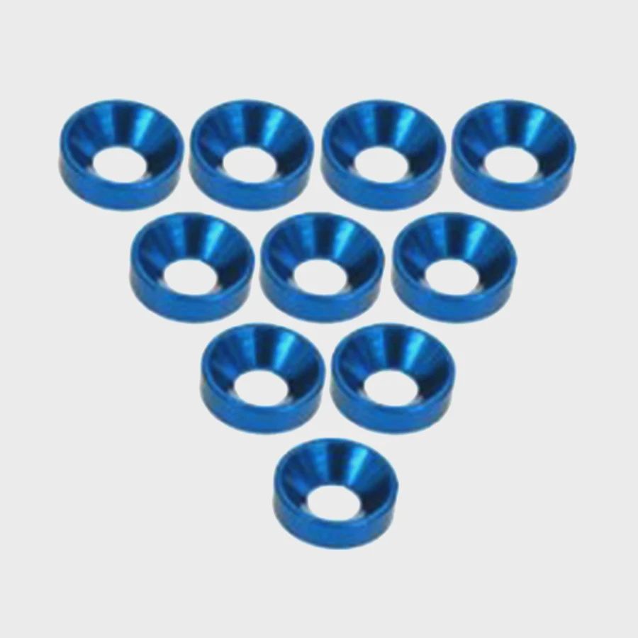 3Racing Alum. M3 Countersunk Washer - Blue