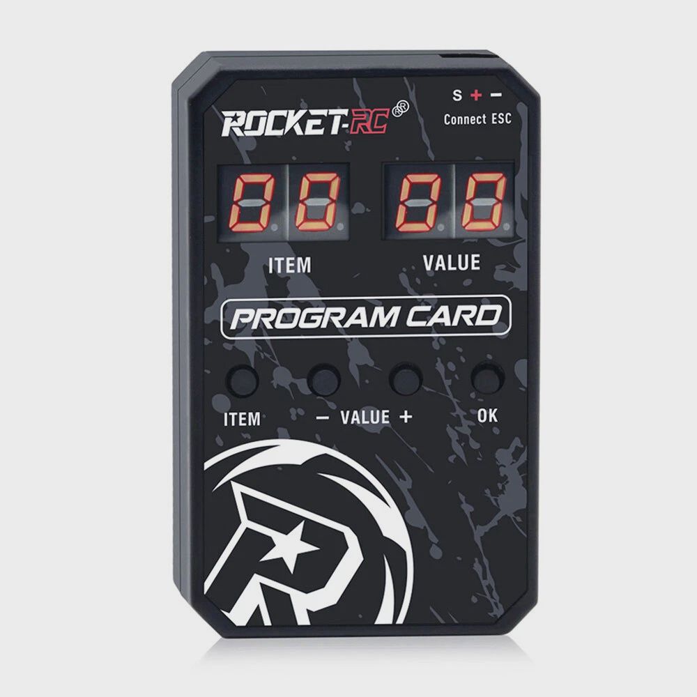ROCKET-RC Brushless ESC 130A Sensored Speed Controller Program Card
