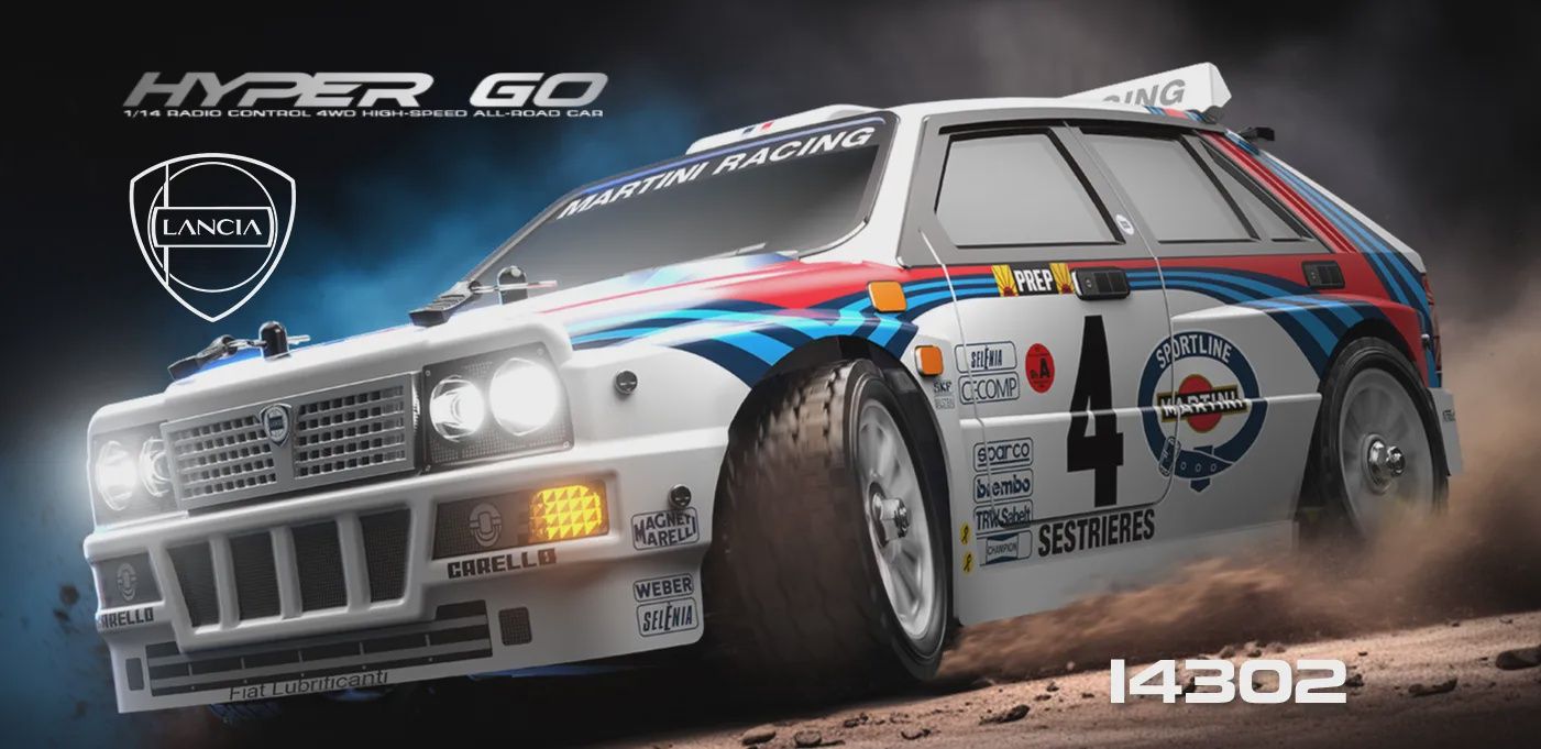 MJX 1/14 Hyper Go Lancia Delta 4WD Brushless 2S RC Car