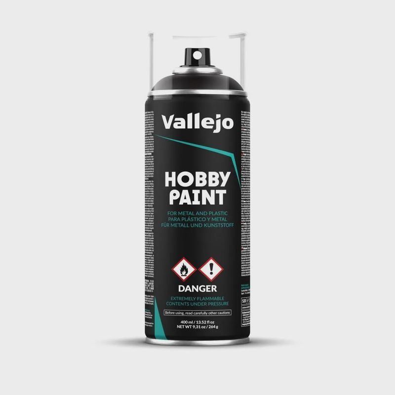 Vallejo Aerosol Silver 400ml Hobby Spray Paint