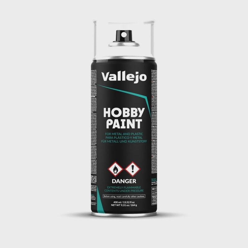 Vallejo Aerosol White Primer 400ml Hobby Spray Paint
