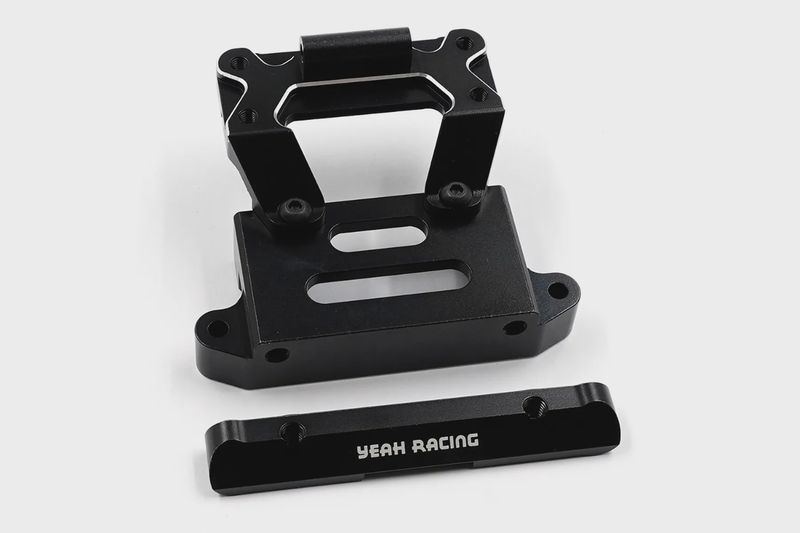 Yeah Racing Aluminium Rear Shock Tower Mount and Arm Mount - Black