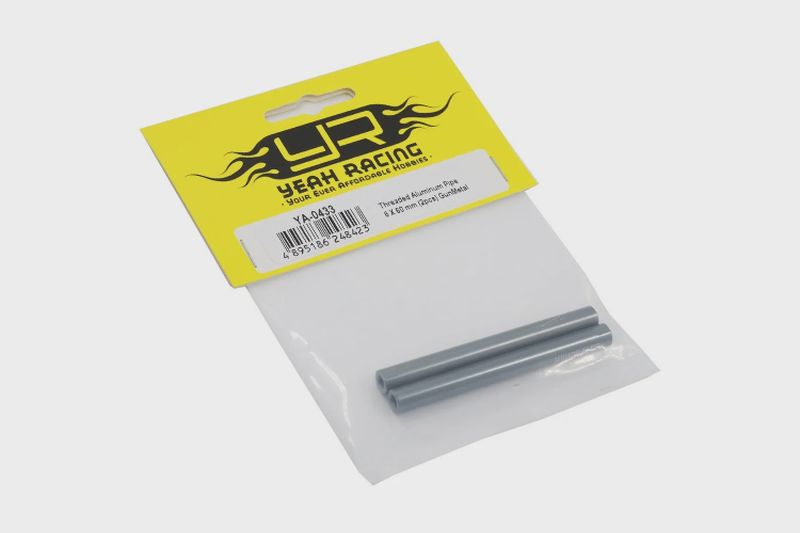 Yeah Racing Gunmetal Aluminium 6x60mm Linkages w/ 3mm Thread 2Pcs