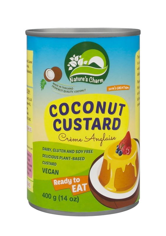 純素椰子吉士醬 - 400克Coconut Custard - 400g［此日期前最佳：2025年7月19日］