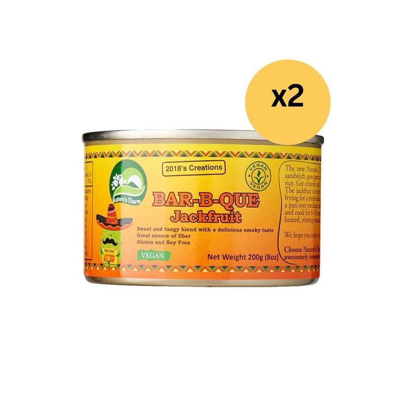 燒烤醬青大樹菠蘿 - 200克 (2 罐)Bar-B-Que Jackfruit - 200g (2 cans)［此日期前最佳：2025年7月31日］