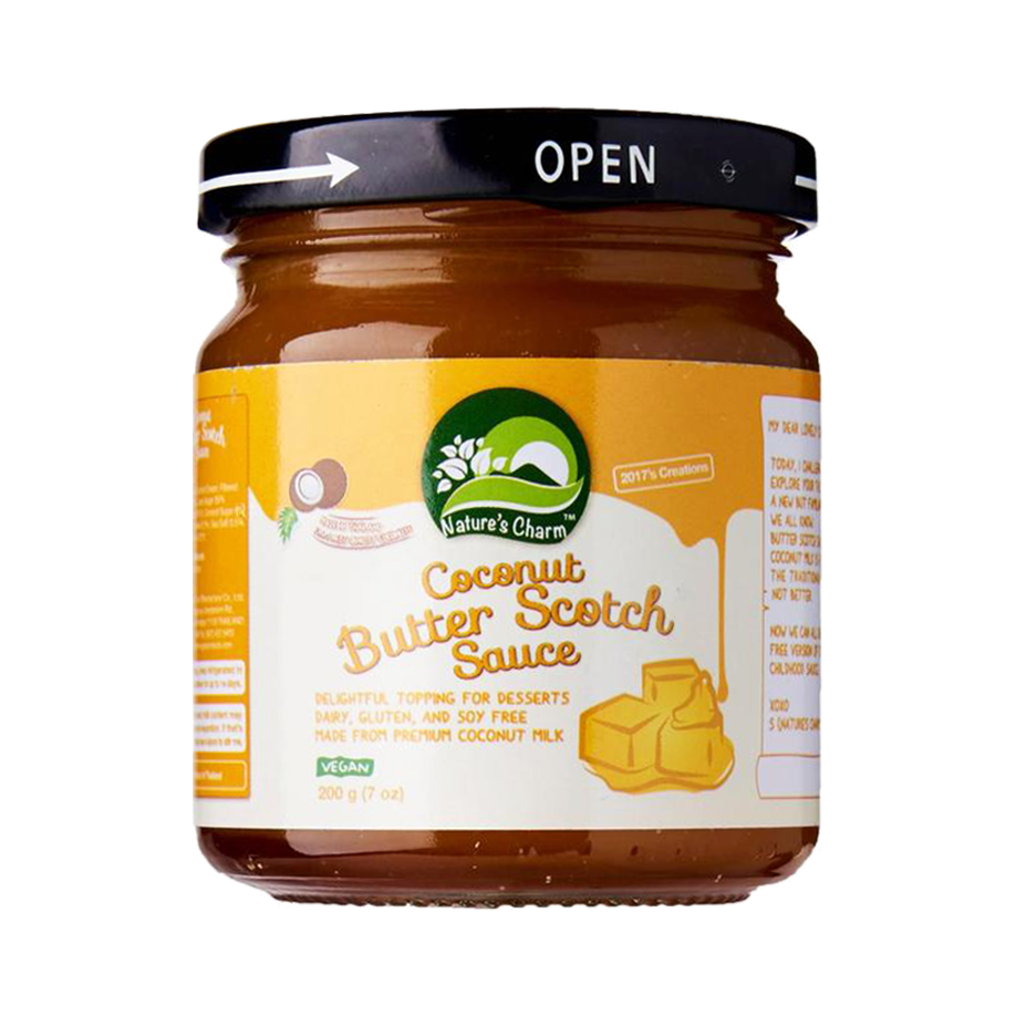 纯素奶油椰子醬 - 200克Vegan Coconut Butter Scotch Sauce - 200g ［此日期前最佳：2027年7月20日］