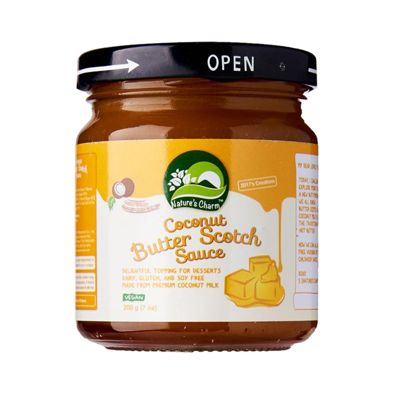 纯素奶油椰子醬 - 200克Vegan Coconut Butter Scotch Sauce - 200g ［此日期前最佳：2027年7月20日］