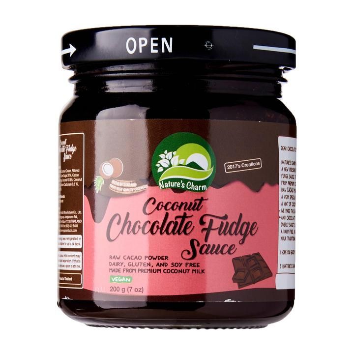 純素椰子朱古力醬 - 200克Vegan Coconut Chocolate Fudge Sauce - 200g ［此日期前最佳：2025年7月25日］