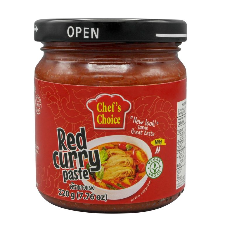 純素紅咖喱醬 - 220克Vegan Red Curry Paste - 220g［此日期前最佳：2026年03月30日］
