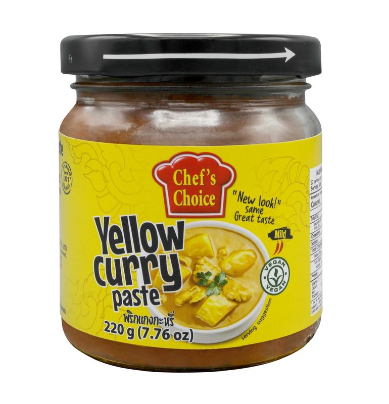 純素黃咖喱醬 - 220克Vegan Yellow Curry Paste - 220g ［此日期前最佳：2026年03月30日］