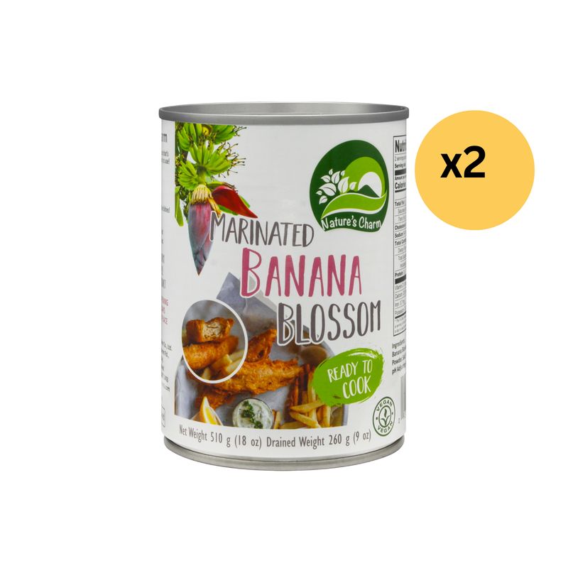 香蕉花蕾 （已調味） - 2罐 Marinated Banana Blossom (Ready to cook) - 2 cans［此日期前最佳：2026年07月06日］
