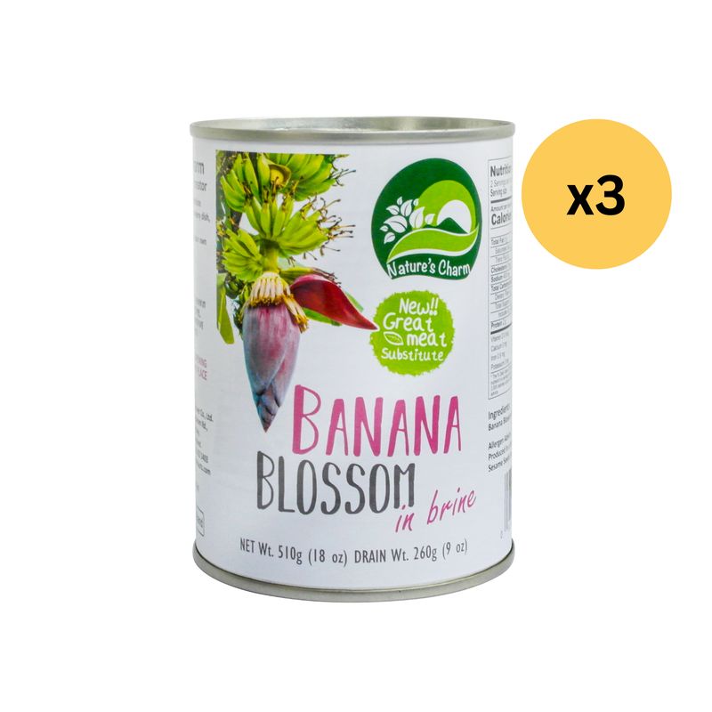 香蕉花蕾（鹽水)  - 3 罐 Banana blossom in brine (3 cans) ［此日期前最佳：2026年07月28日］