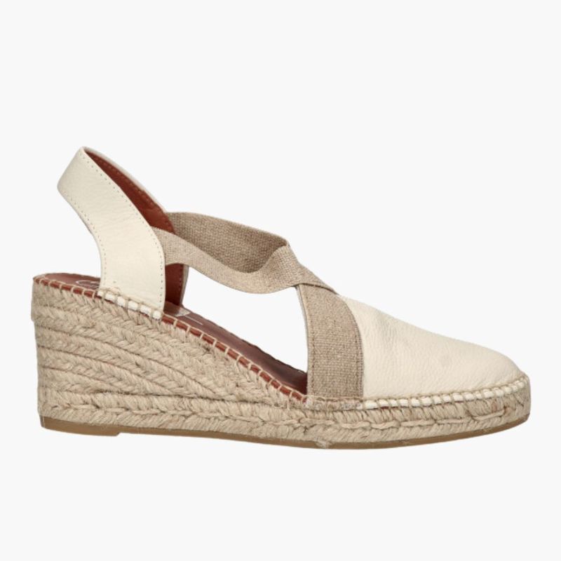 Viguera Espadrilles kruisband Mars Vanilla