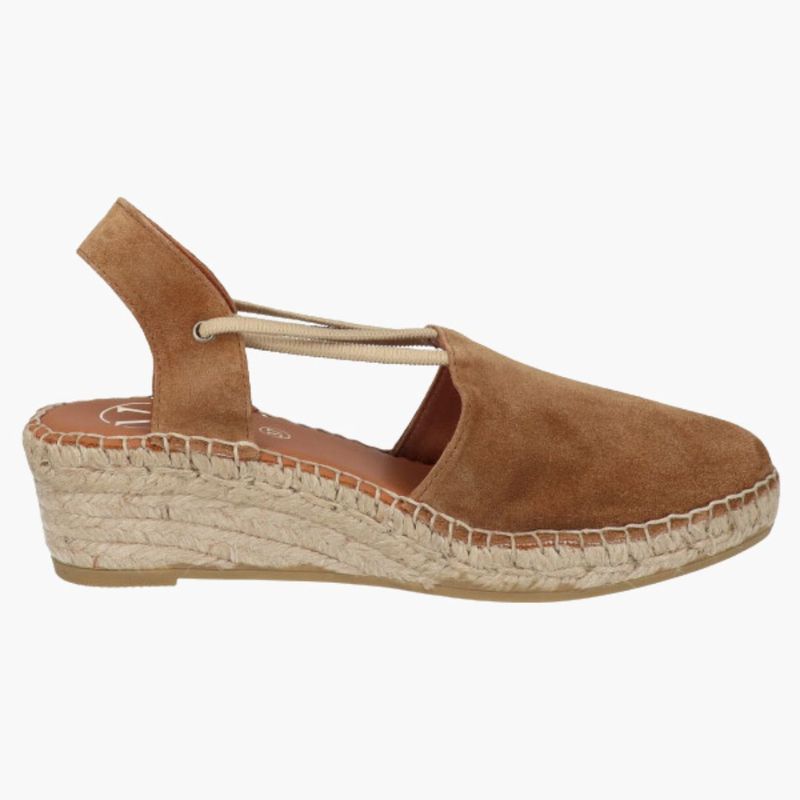 Viguera Espadrilles elastiek Vitello Whisky