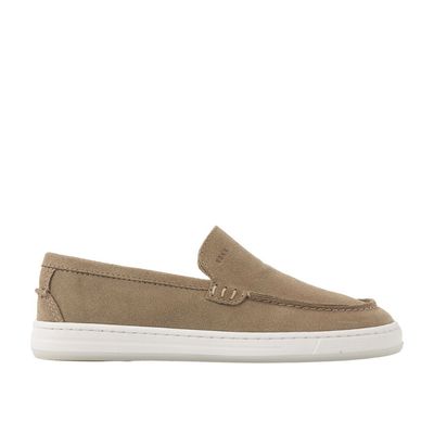 Nubikk taupe Jiro Mio JR kinder instapper in de sale