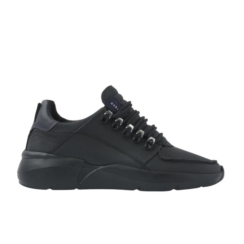 Nubikk Roque Roman M-Black Raven Leather heren sneaker