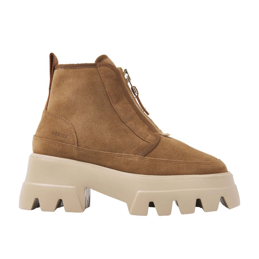 Nubikk Flore Rock Fur-Cognac Suede Multicolor