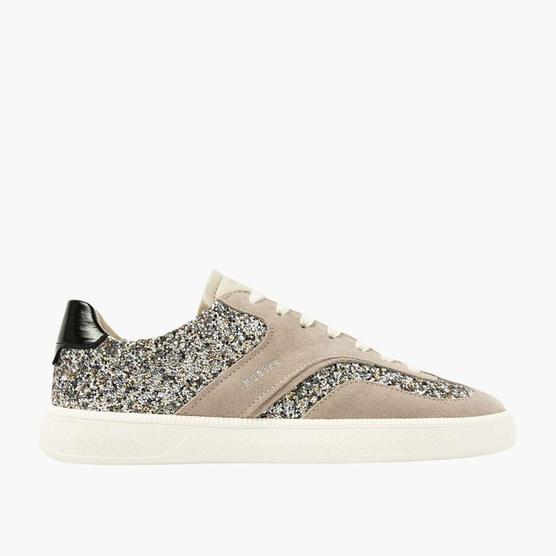 Nubikk Ray Owen L Mist Suede Glitter dames sneaker