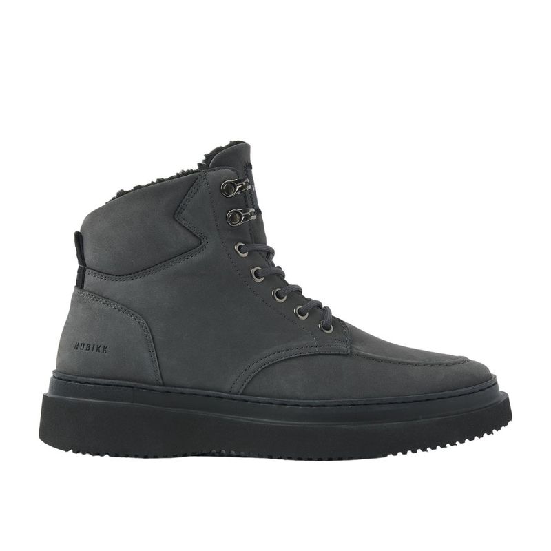 Nubikk Jonah Polar Fur-Dark Grey Nubuck