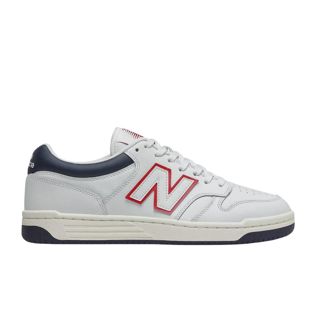 New Balance BB480-White Navy, Maat: 45