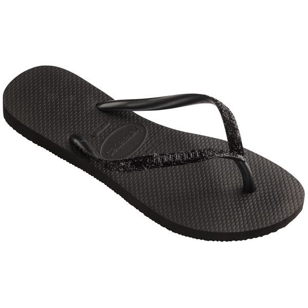 Havaianas Slim Glitter II-Black Dark Grey