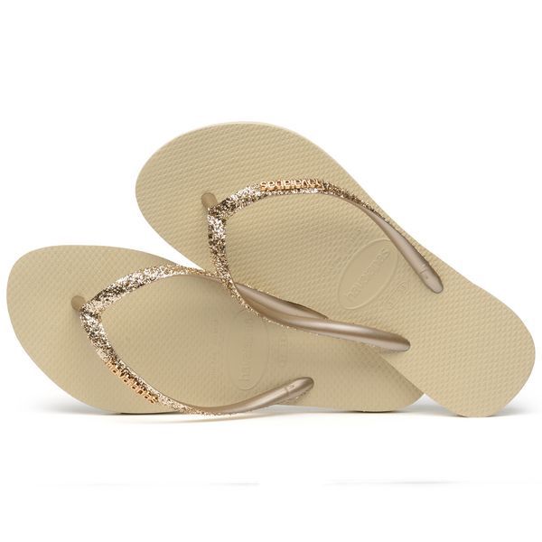 Havaianas Slim Glitter II Sand Grey, Maat: 29/30