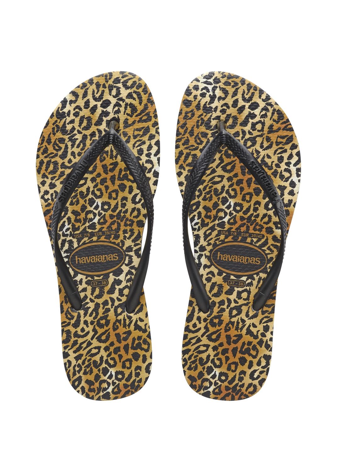 Havaianas Slim Leopard-Black