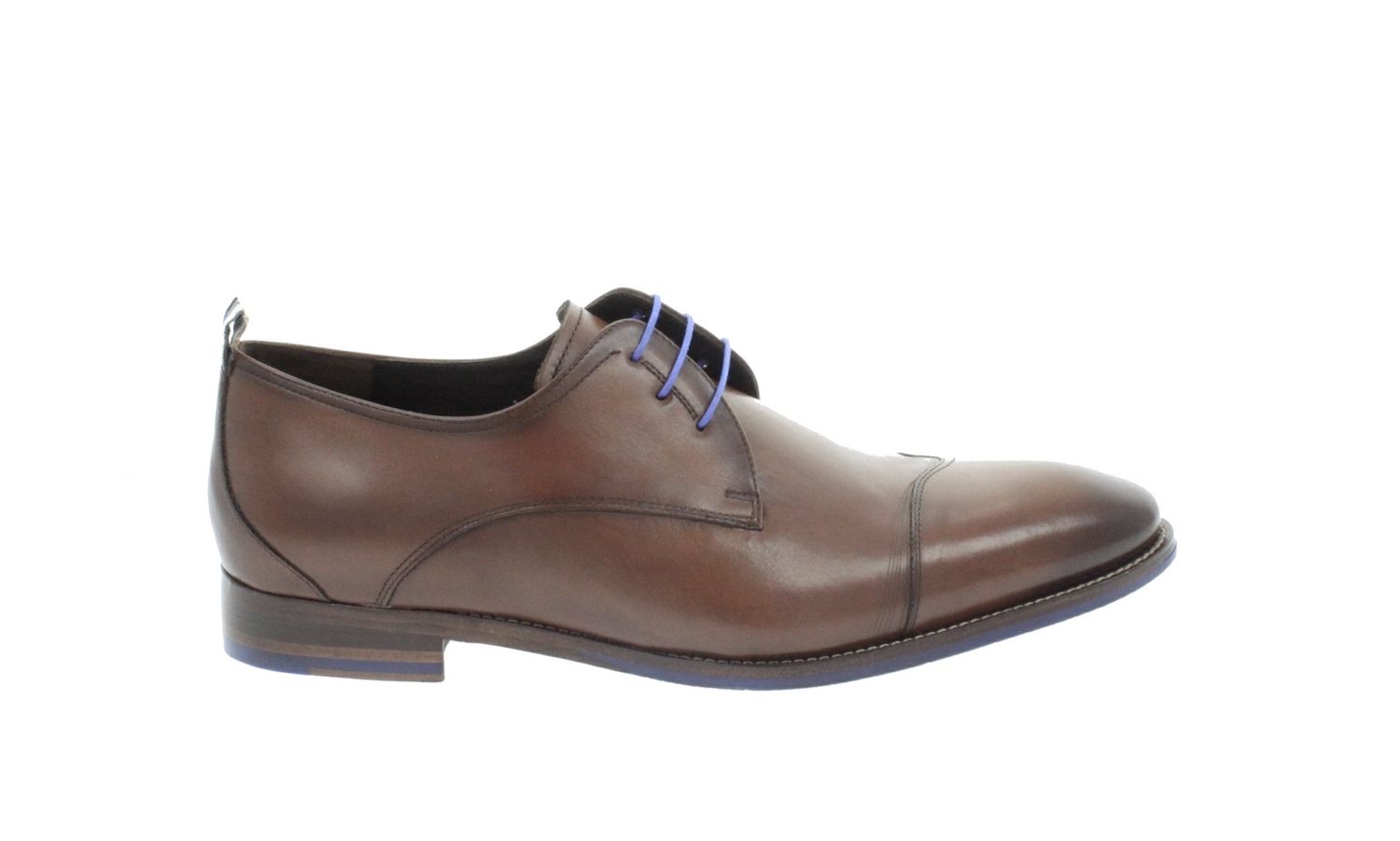 Floris Van Bommel De Stapper 02 Dark Cognac, Maat: 43.5