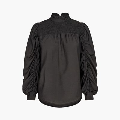 Co'couture Callum Drape Sleeve Blouse Black