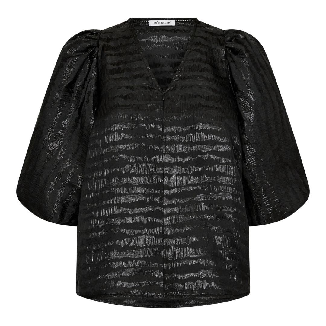 Co'couture MetallicCC Stripe-Black, Maat: XS