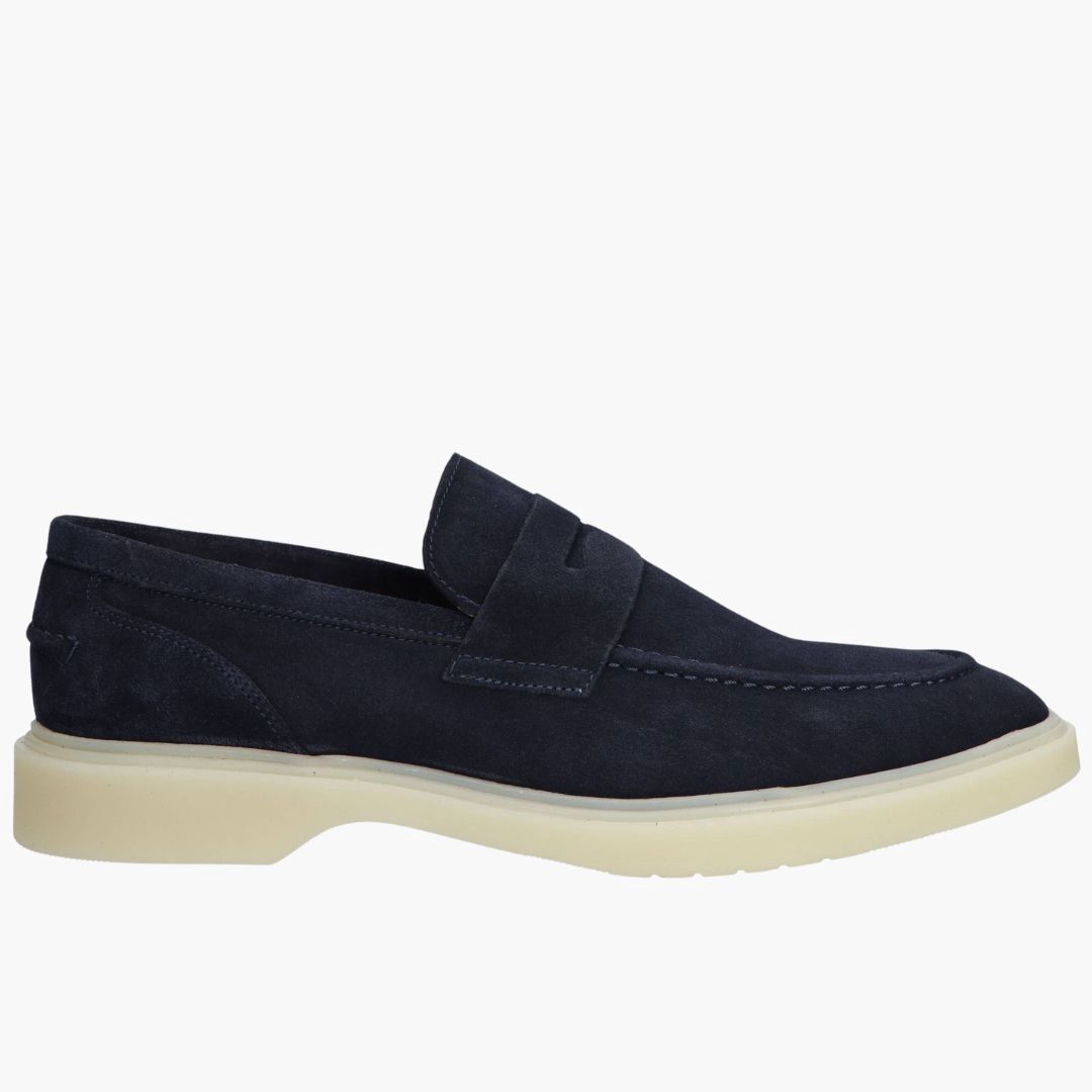 Parbleu Jesper loafer Navy Amber
