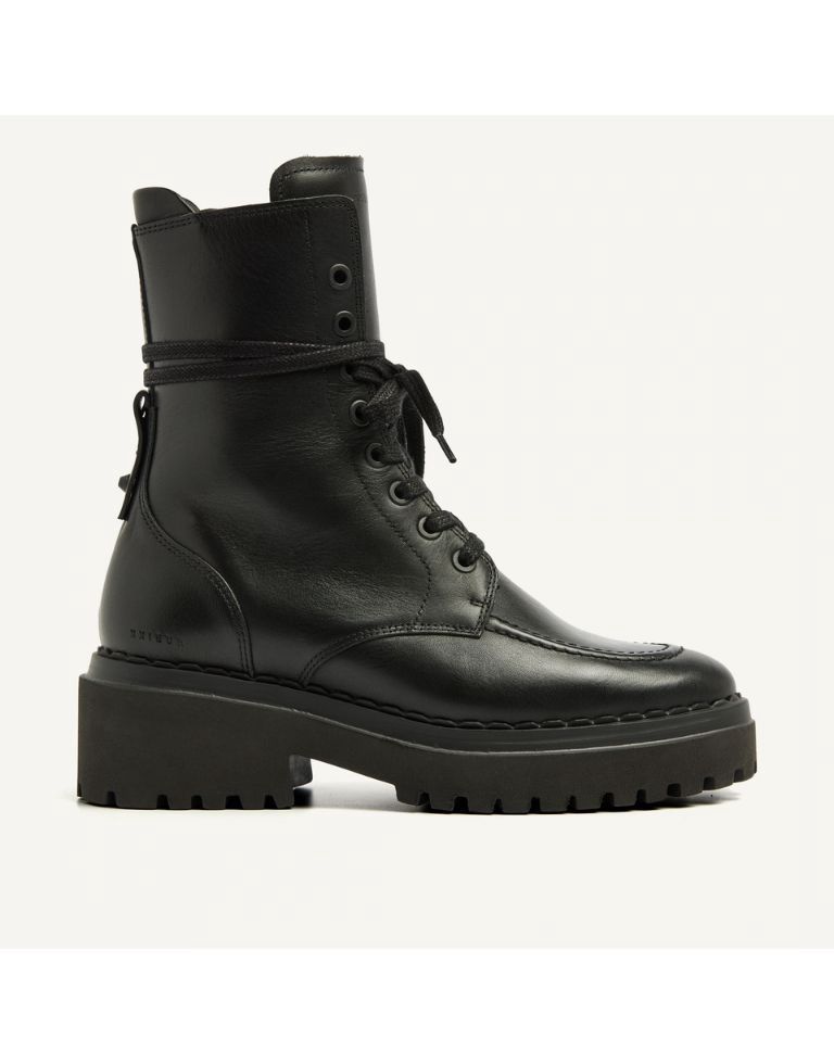 Nubikk Fae Bobbi Booties Black Leather, Maat: 37