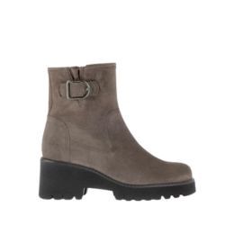 Gabor Taupe suede Sleehak enkellaarsje 56.622.30, Maat: 4/37