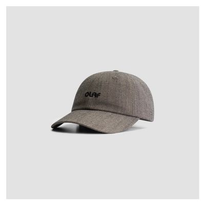 Olaf Wool Herringbone Cap Brown