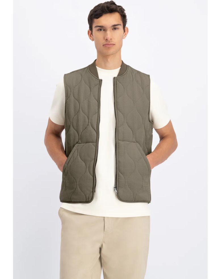 Law of the Sea Khaki Pallas Patterned Bodywarmer