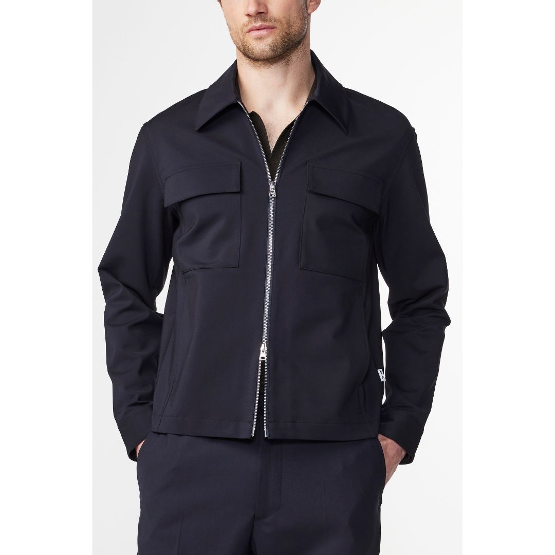 nn07 heren jasje blauw met rits