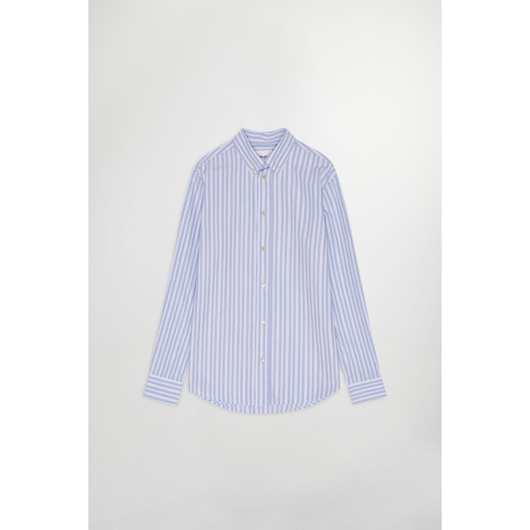 NN07 Colby Shirt 5973 Blue Stripe, Maat: S