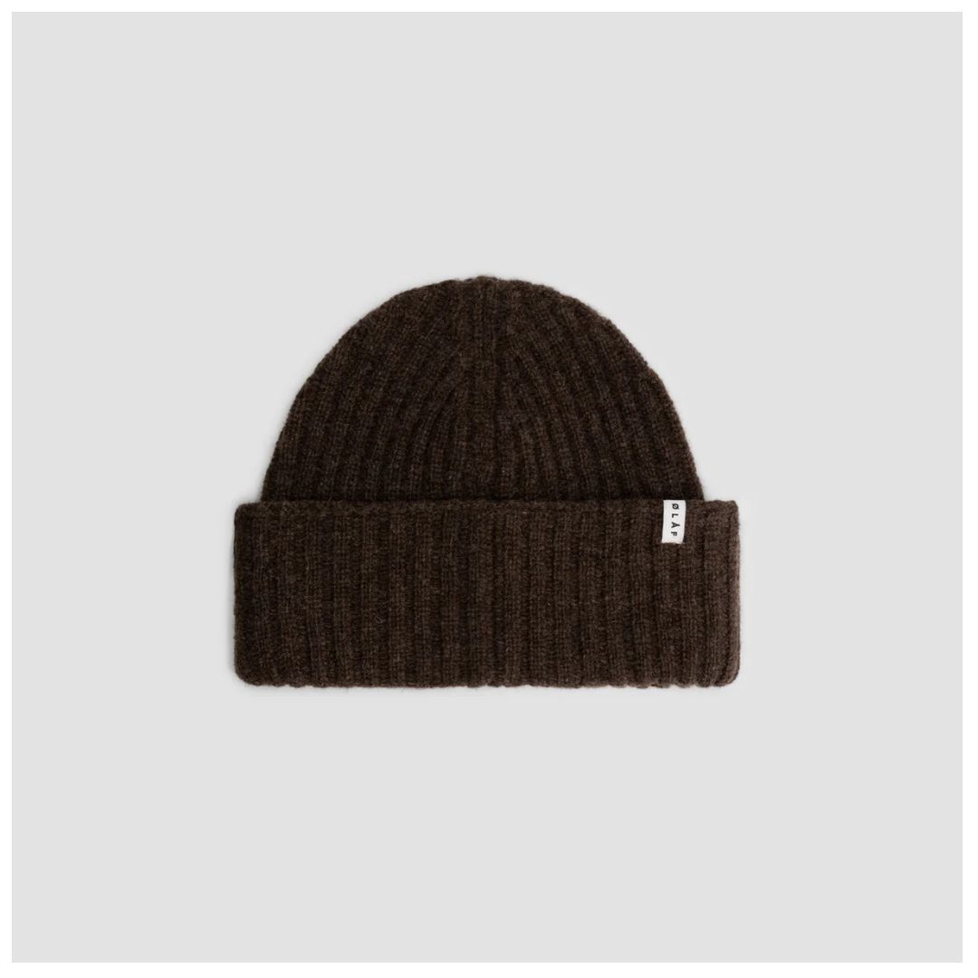Olaf Wool Beanie Brown Melange