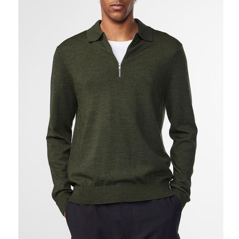 NN07 Sergio Zip Polo 6605 Dark Army