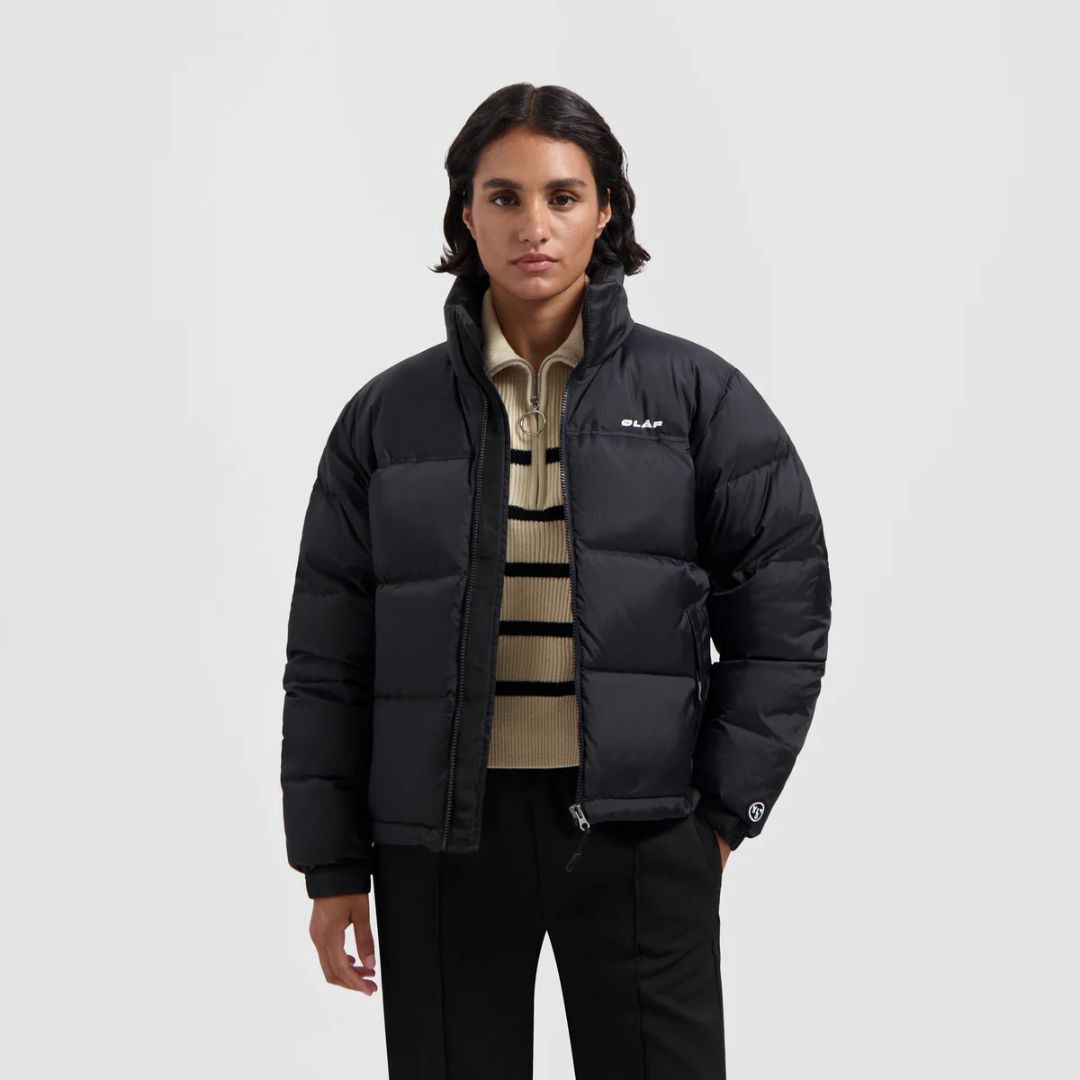 Olaf Woman Puffer Jacket Black, Maat: XS