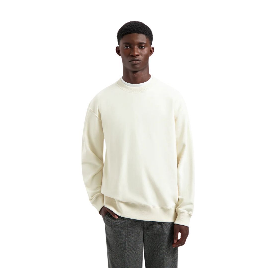 Olaf Varsity Crewneck Off White, Maat: S