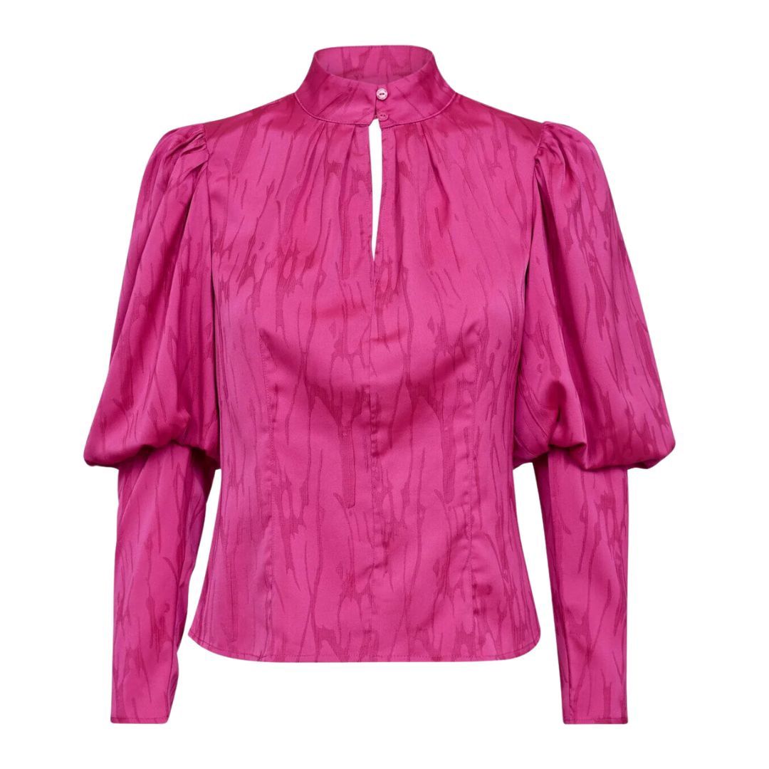 Co'couture SiriCC Open Back Blouse Flash Pink, Maat: S