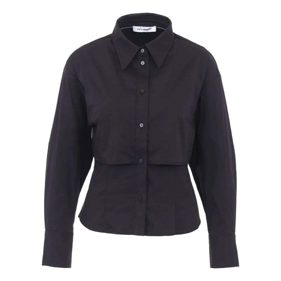 Co&#39;couture SandyCC Double Layer Shirt Black