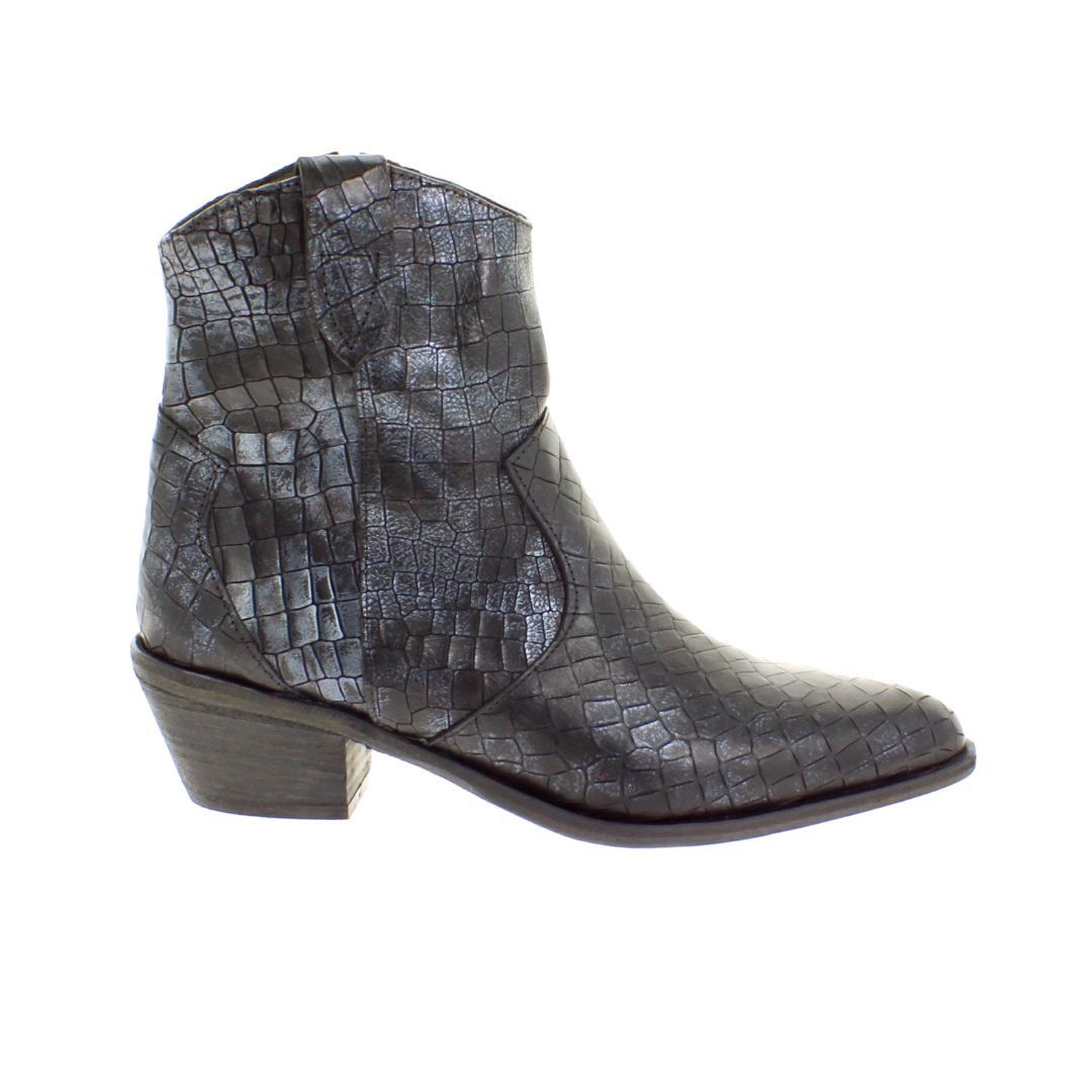 Gianni Crasto Zwart croco Western, Maat: 37