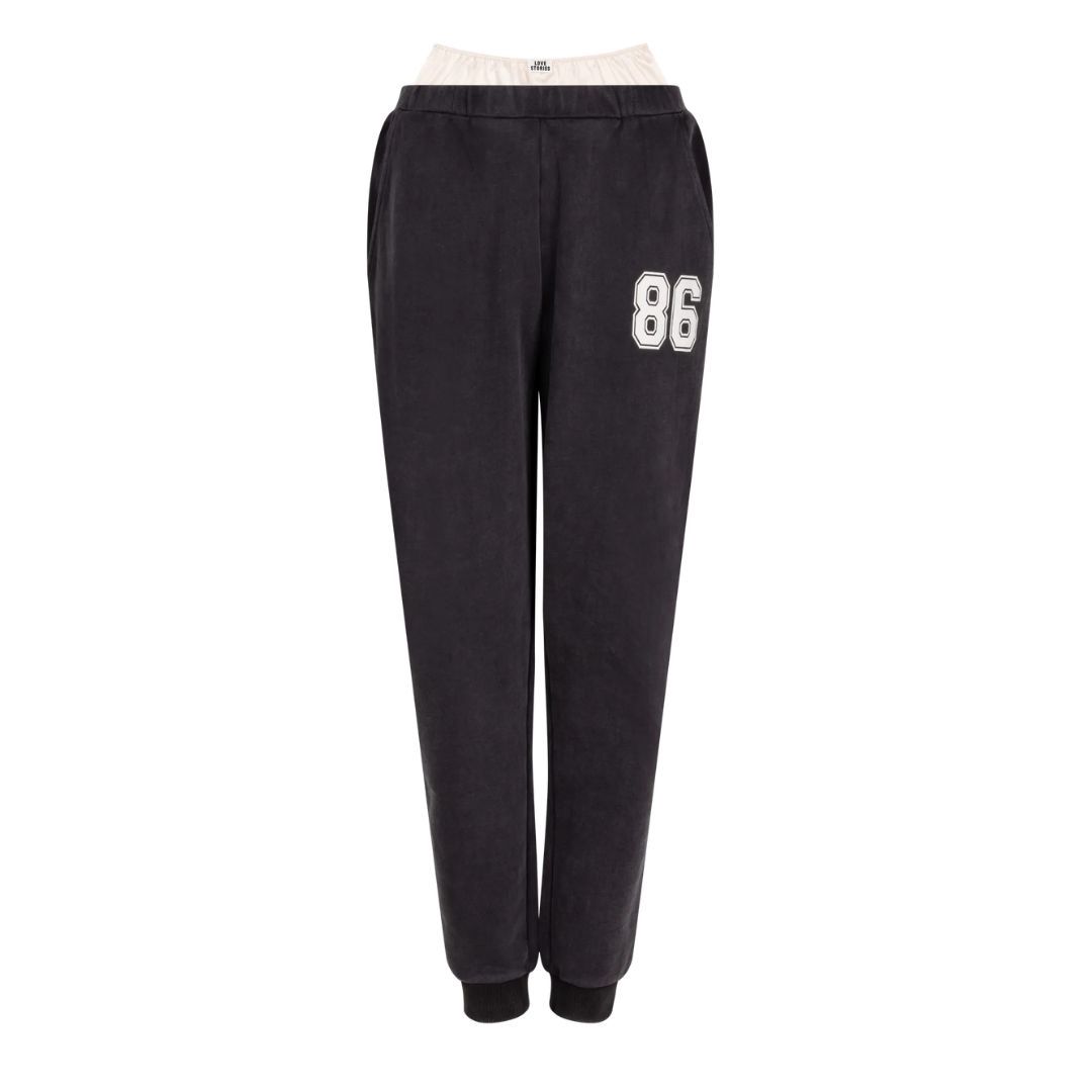 Love Stories Donna Comfortable trackpants Black, Maat: S